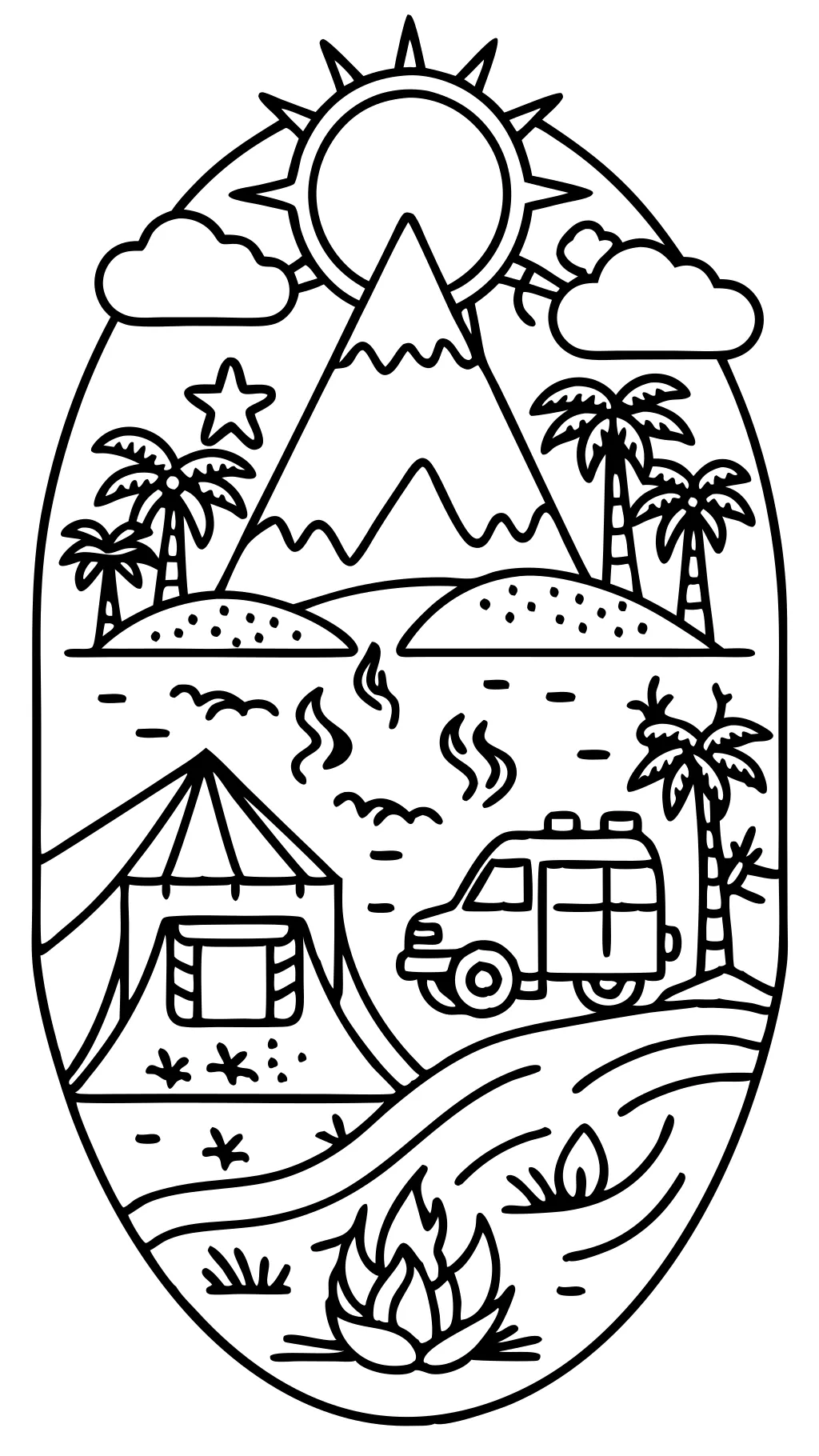 trip coloring pages